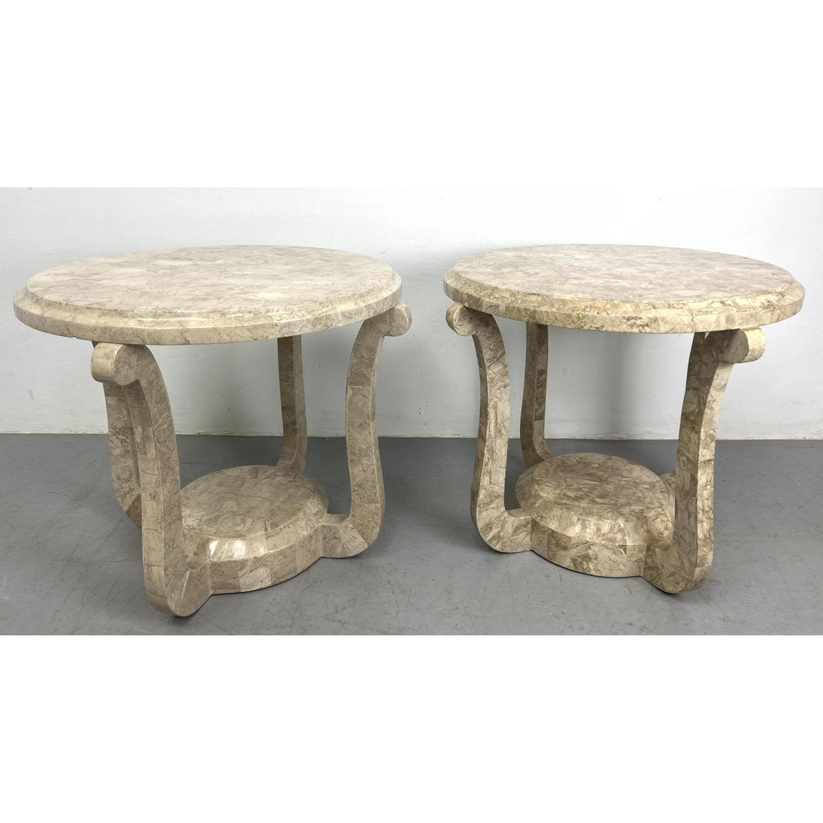 Pair of Large Maitland Smith Stone 3ad538