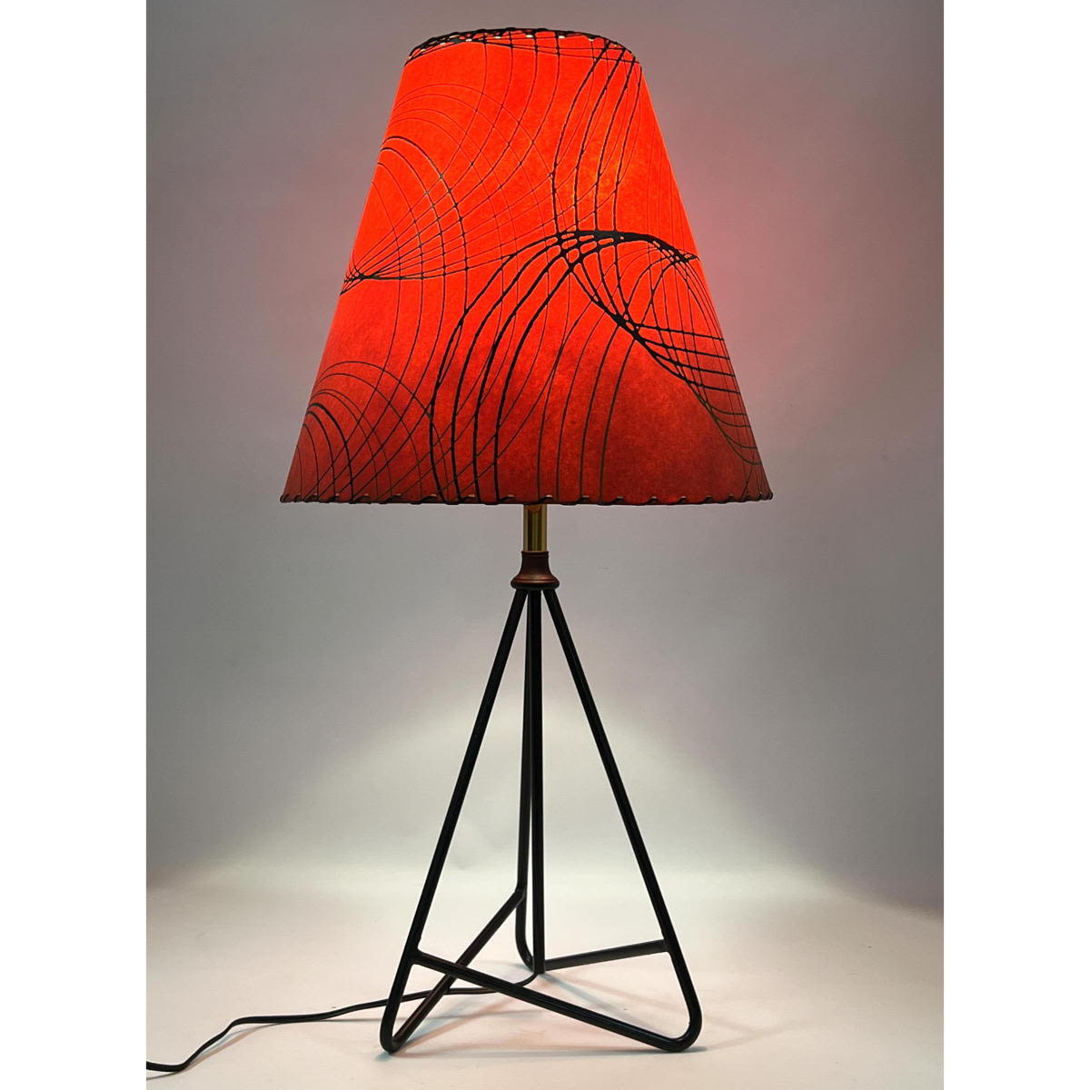 Frederic Weinberg table lamp. Iron