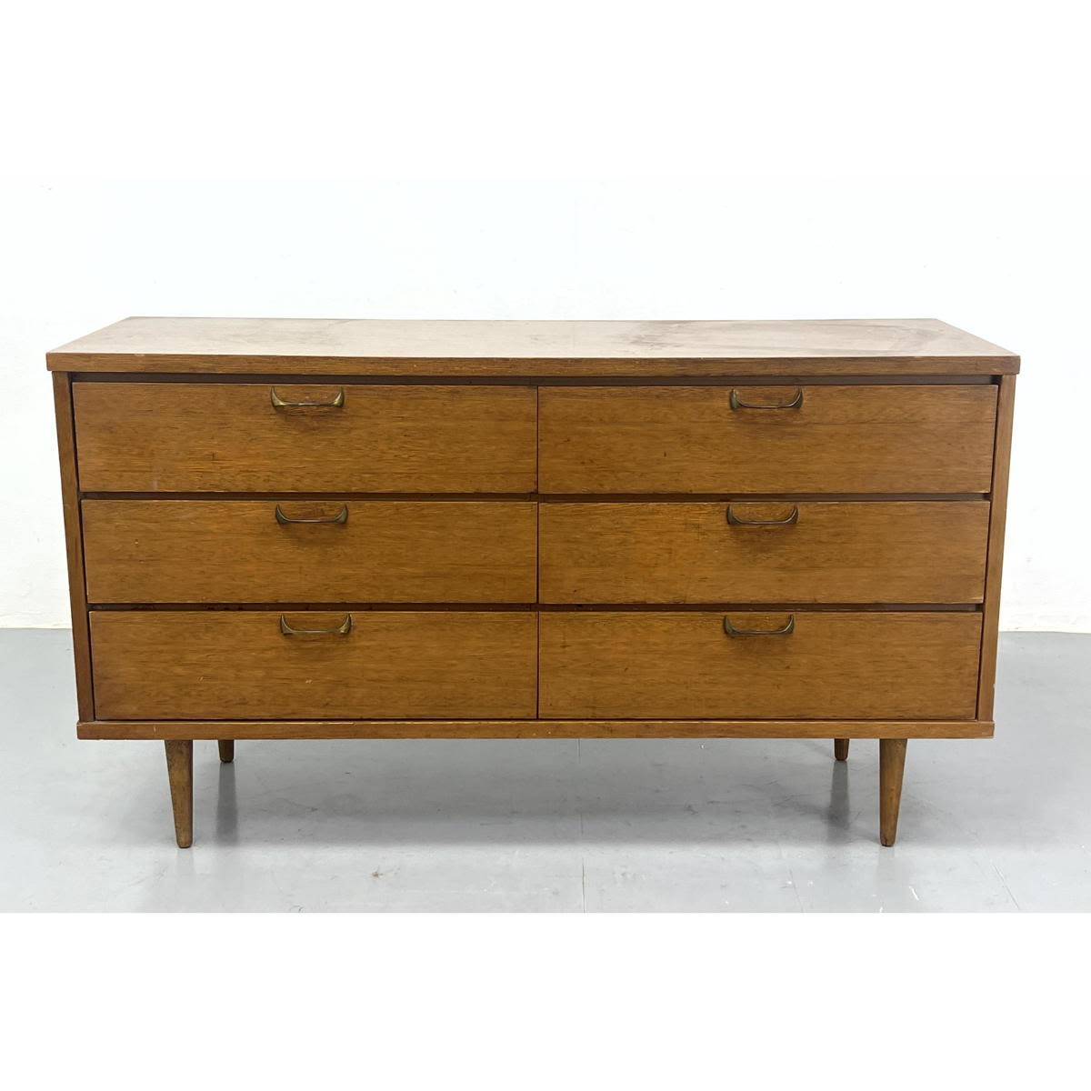 American Modern Walnut Credenza 3ad573