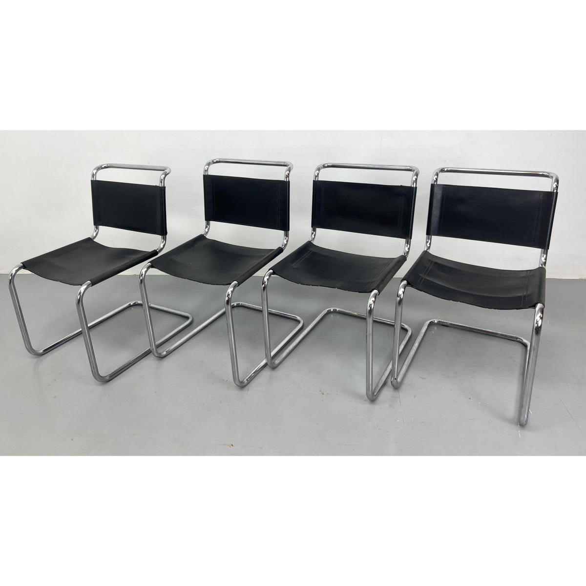 Set 4 Marcel Breuer Leather and 3ad5a4