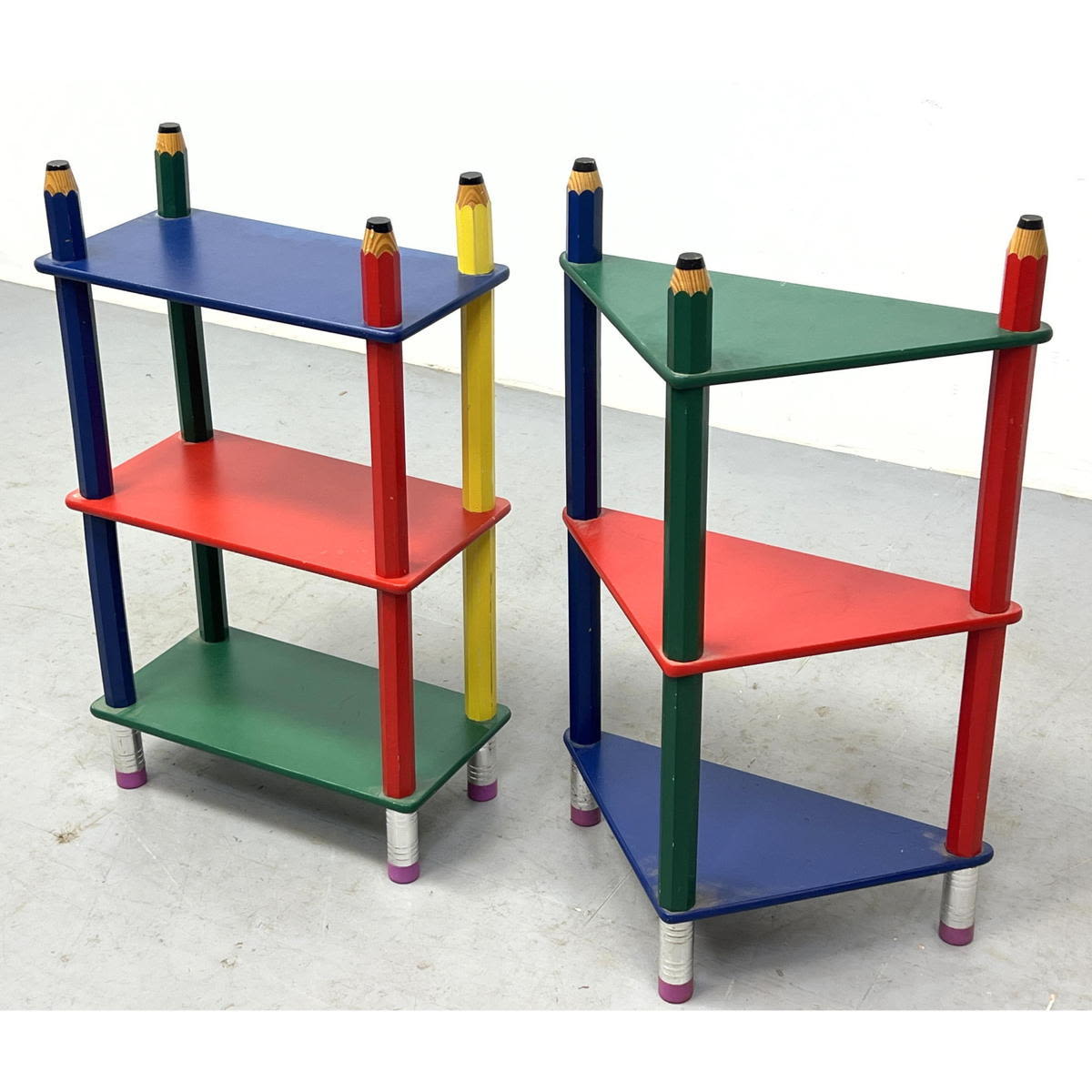 Pierre Sala Postmodern Pencil Shelves