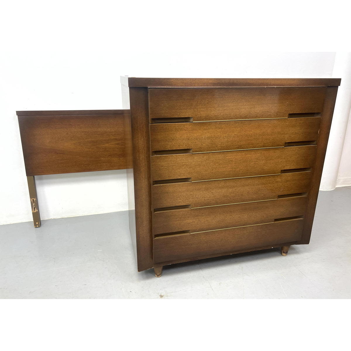 2pc JOHN CAMERON American Modern Walnut