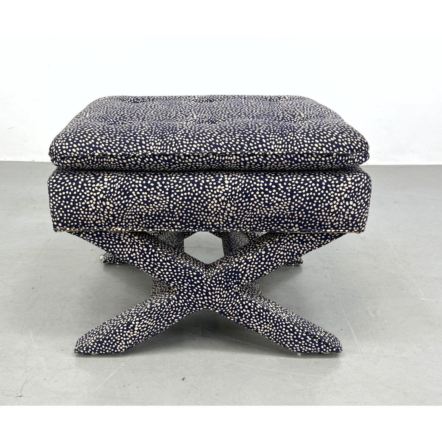 Fully Upholstered x Base Stool