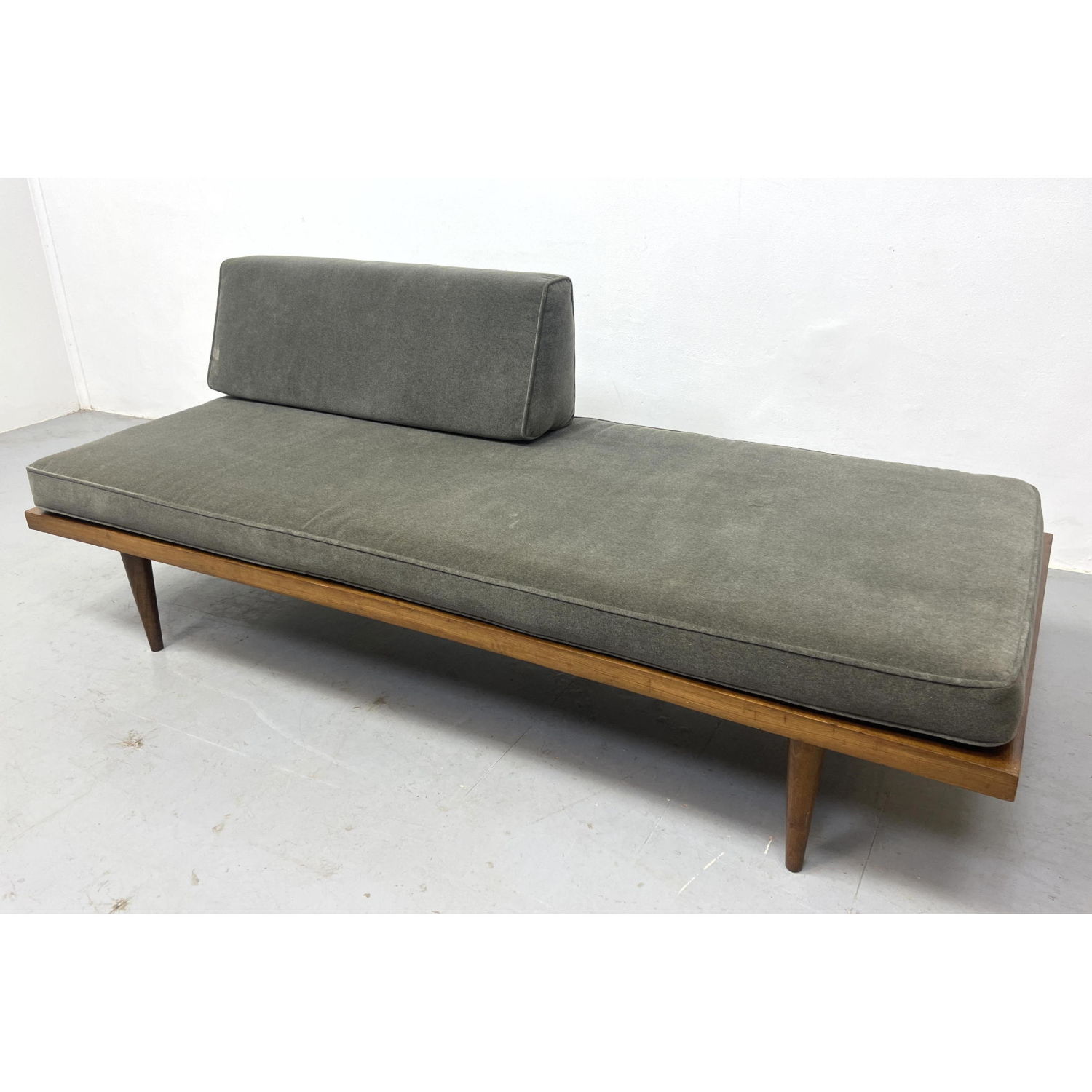 American Modern Daybed Sofa. Walnut