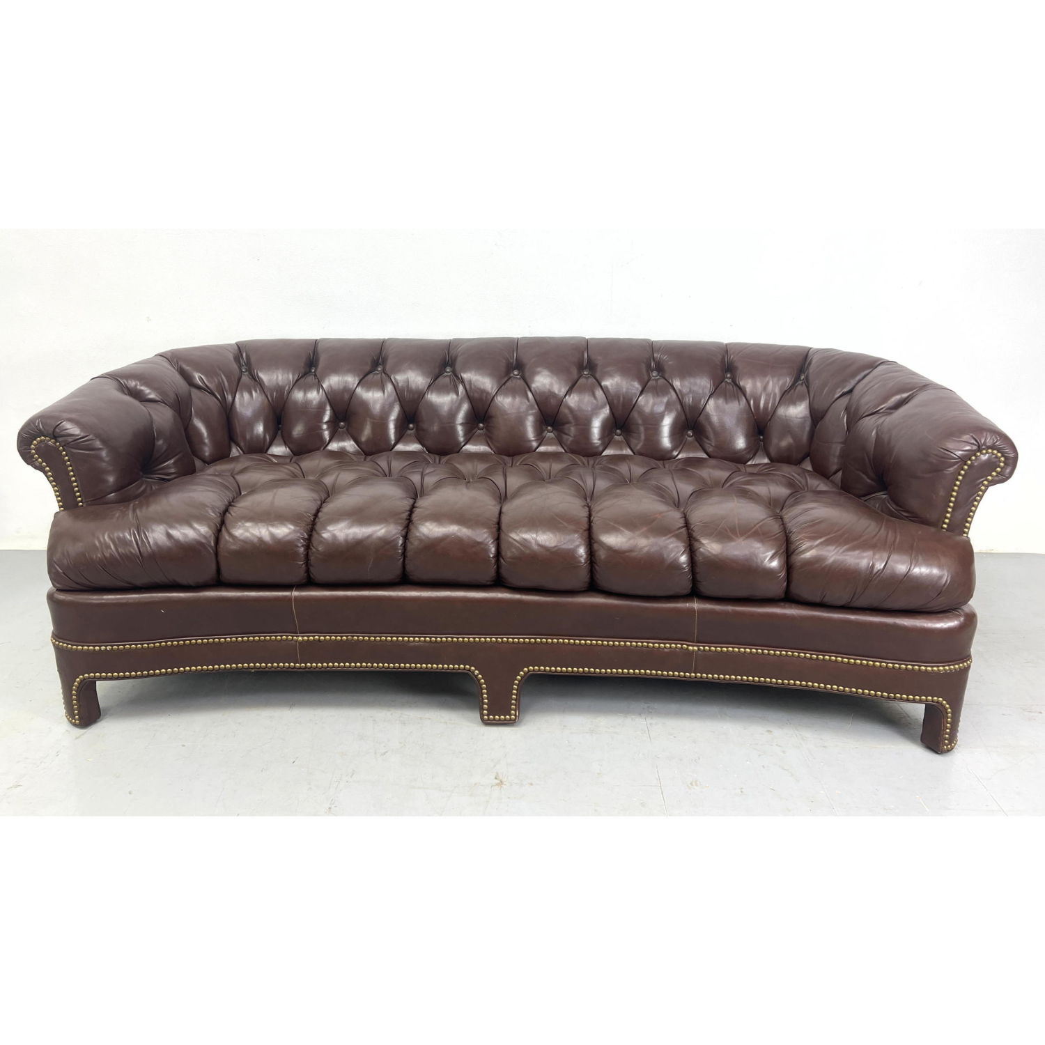 Burgundy Leather Chesterfield Sofa 3ad692