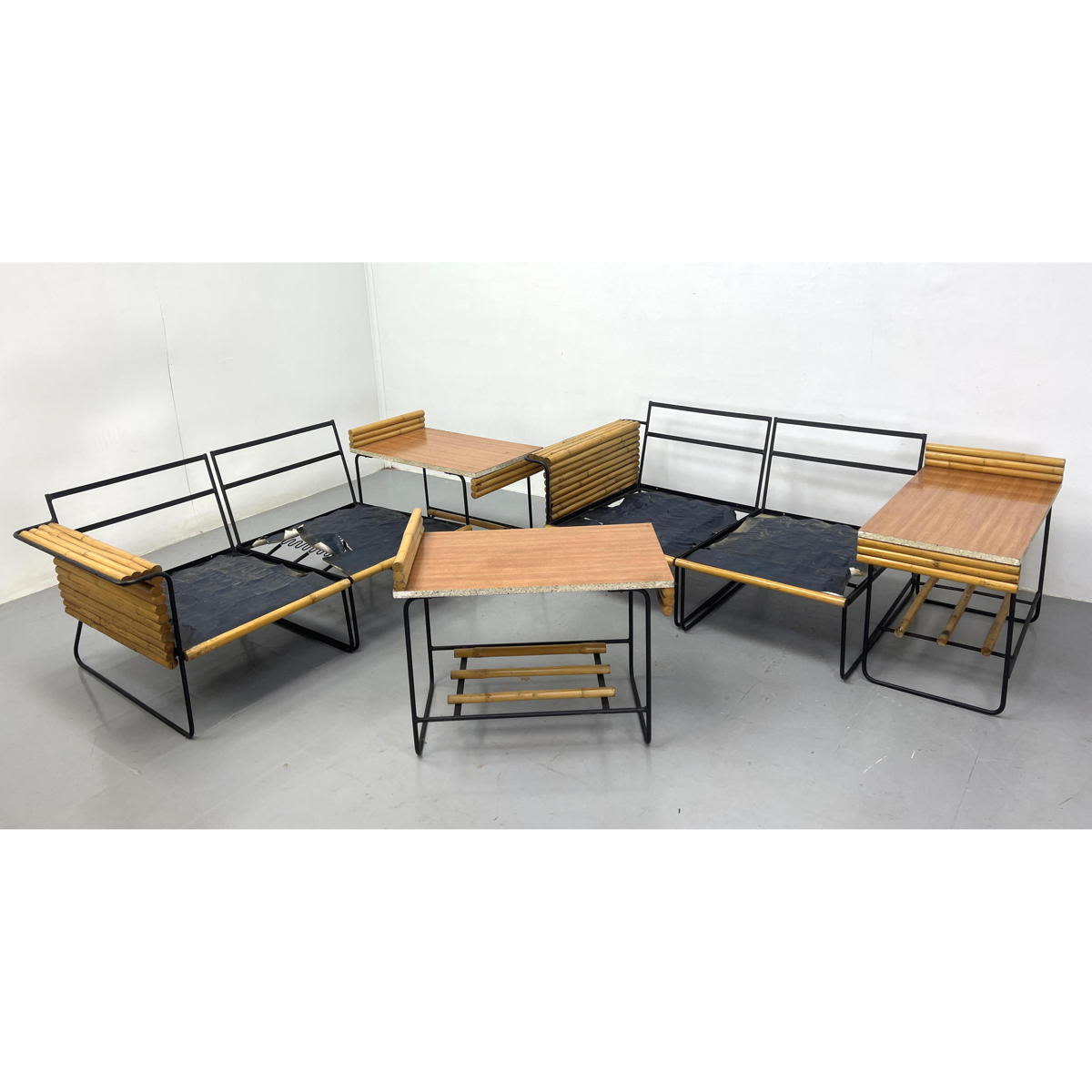 5pc Bamboo Rattan PITTS Roughtan  3ad68d