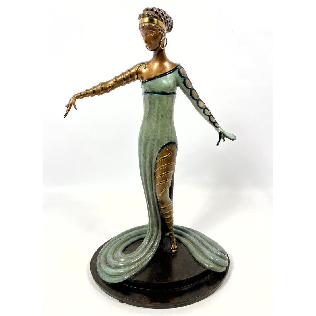 ERTE Le Marveilleuse Bronze Figural 3ad6ee