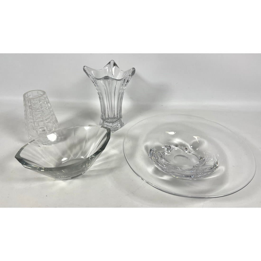 4pc Collection Clear Glass Crystal