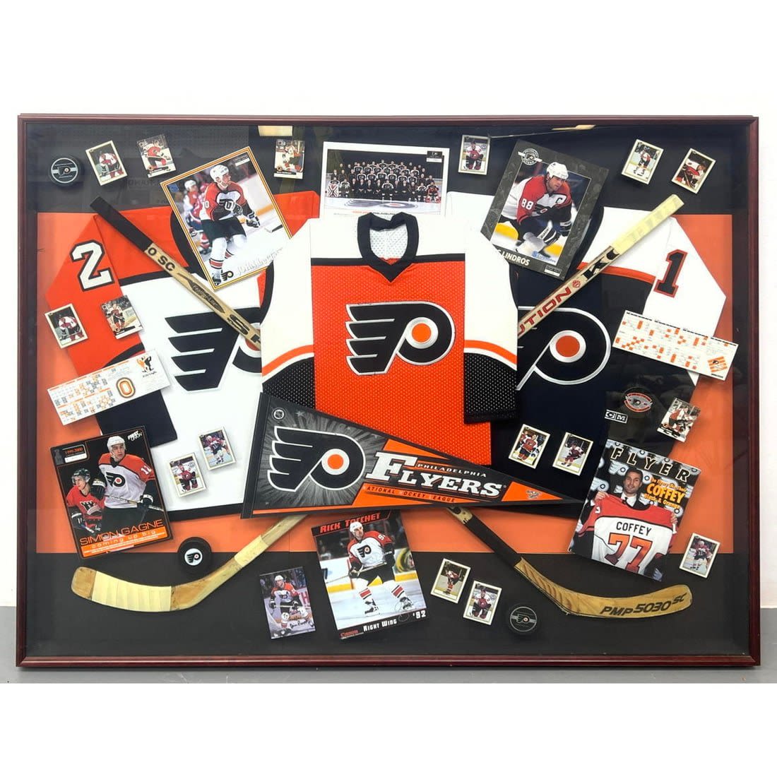 Framed Philadelphia Flyers Collage