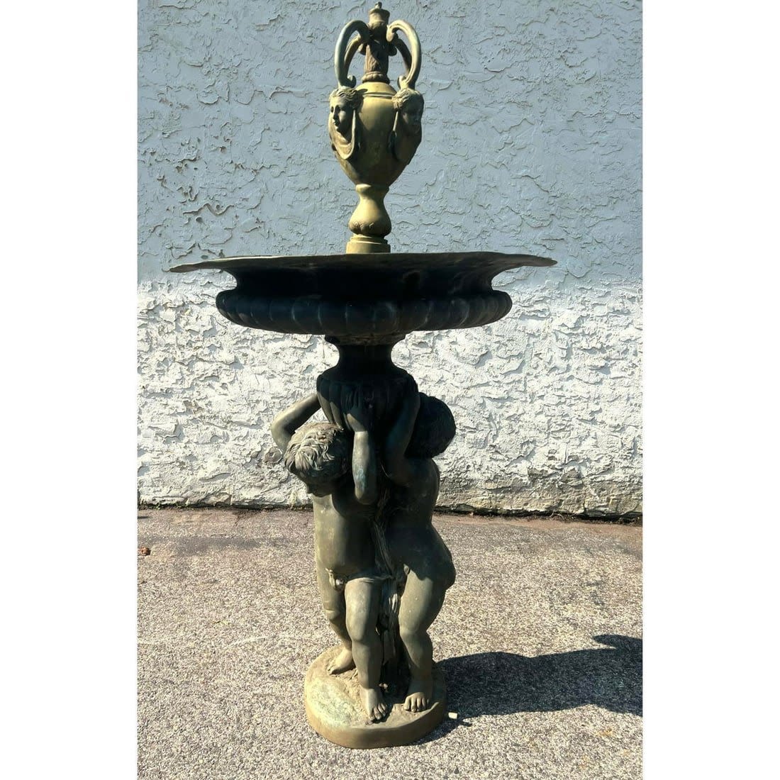 Figural Putti Cherub Outdoor Water 3ad7b1