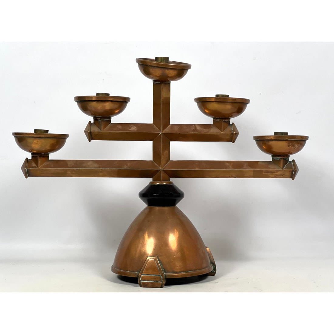 Copper Secessionist style Candelabra  3ad7c9