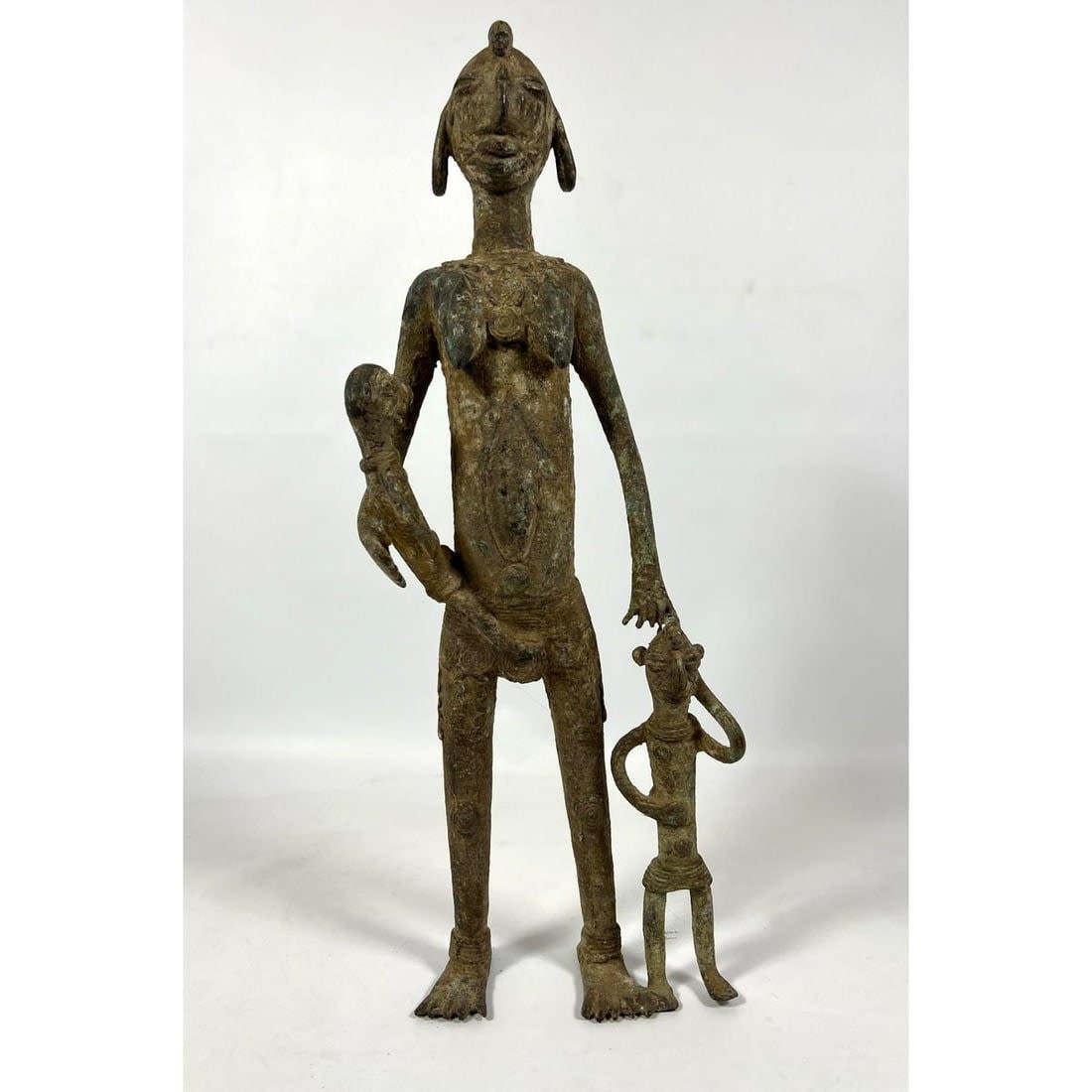 Metal African Figural Sculpture  3ad7d8