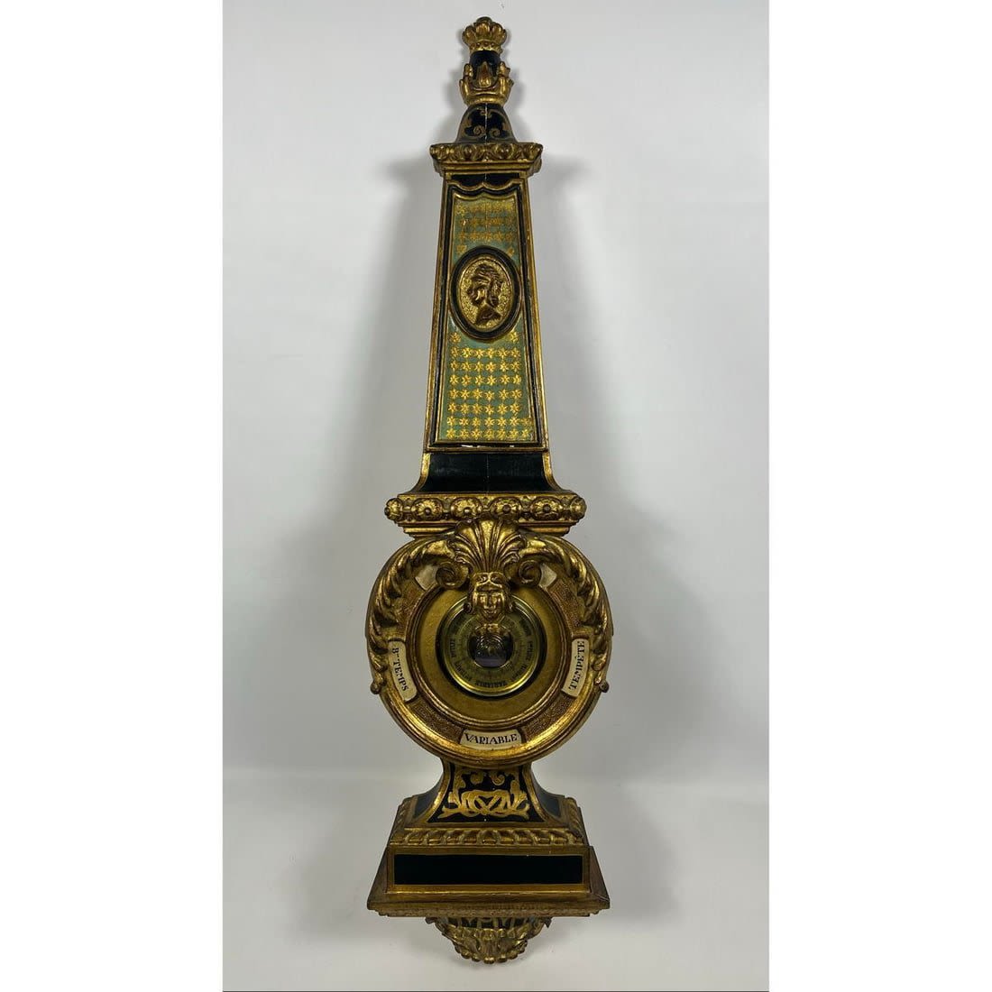 Italian Carved and Gilt Wood Barometer.