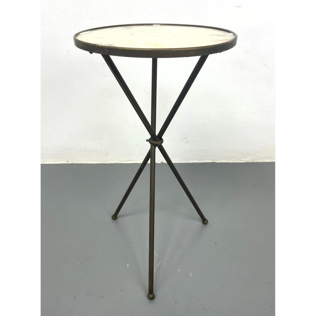 Marble Top Small Round Side Tabouret 3ad7e0