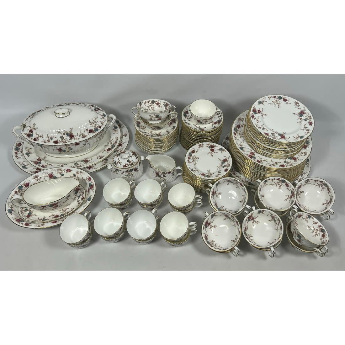 117pc MINTON Ancestral Bone China Dinnerware.