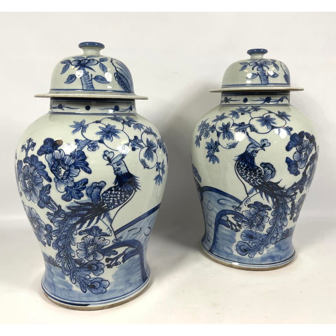 2pc Chinese Asian Pottery Ginger