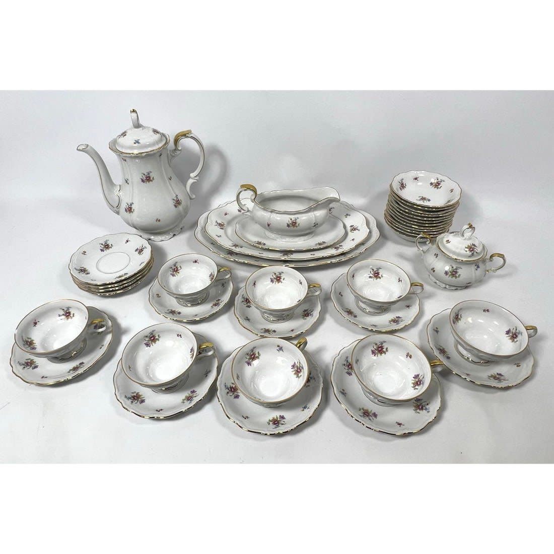 37pc EDELSTEIN Bavaria China Dinnerware.