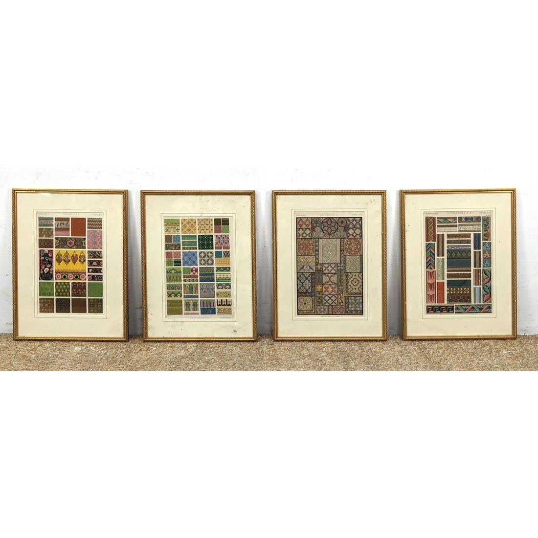 4pc Framed Vintage Pages from Ornament
