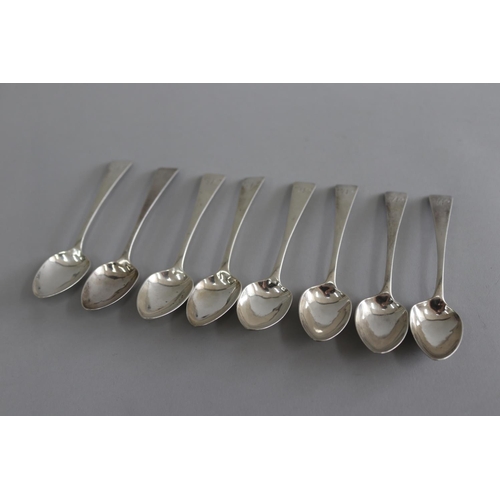 Set of eight sterling silver Georgian 3ad84c