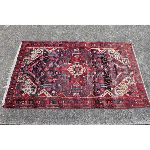 Vintage hand knotted tribal wool 3ad872