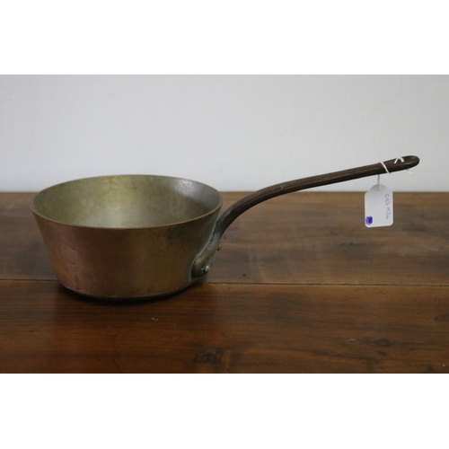 French copper saucepan with iron 3ad8ac