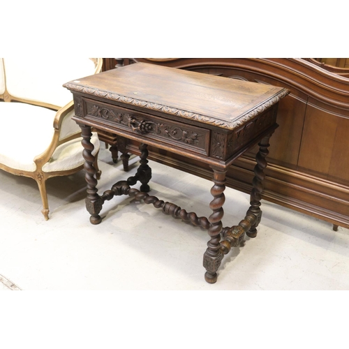 Antique French Renaissance revival oak