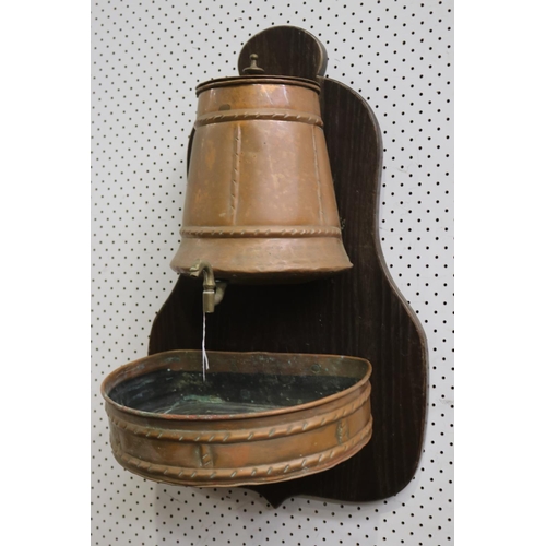 Antique French copper cistern on