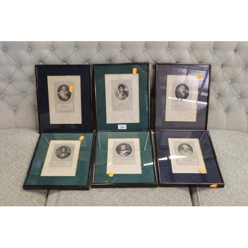 Framed Lithographs of Napoleon,