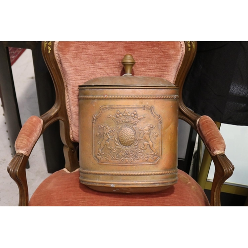 Antique French copper cistern,