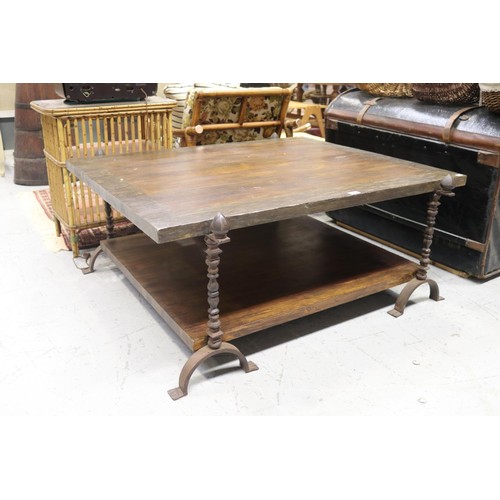 Large coffee table, standing on wrought