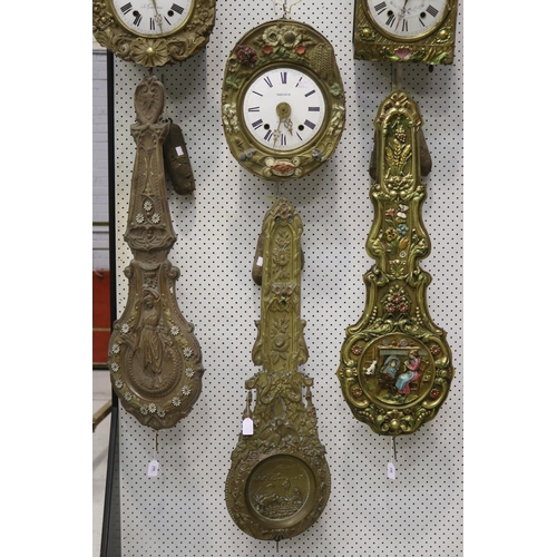 Antique French comtoise clock movement  3ad928