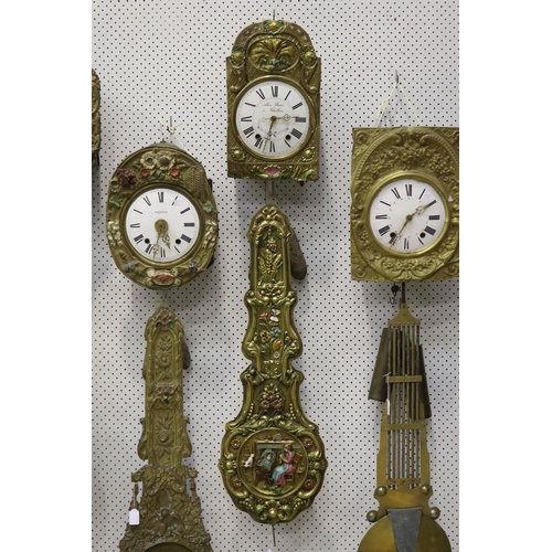 Antique French comtoise clock movement  3ad929