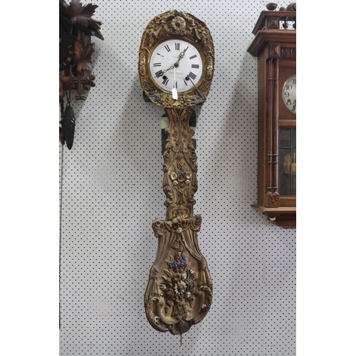 Antique French comtoise clock movement  3ad92a