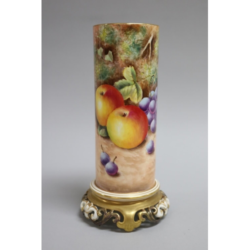 Royal Worcester cylindrical vase