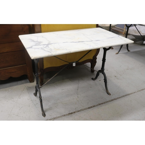 Vintage French bistro table with