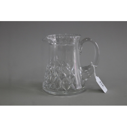 Crystal jug, stamped Webb Corbett