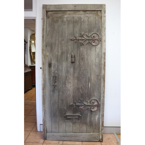 Impressive antique French oak entrance