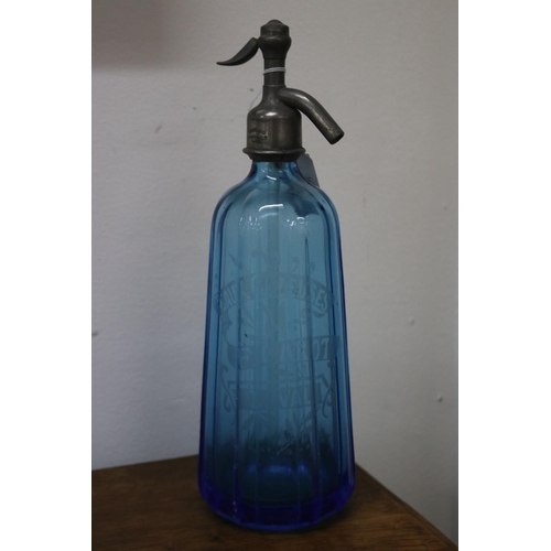 Vintage French blue glass soda 3ad9b3