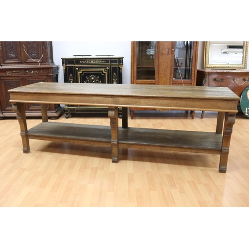 Unique antique French oak long