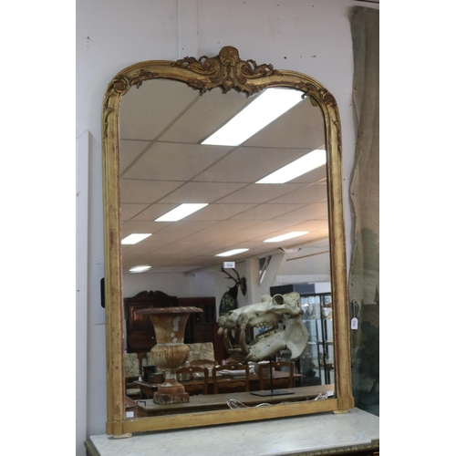 Antique French gilt gesso framed