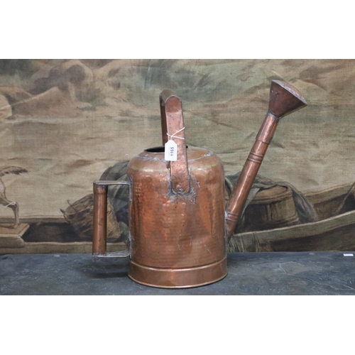 Antique French copper watering