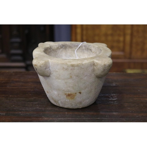 Antique French marble mortar, approx