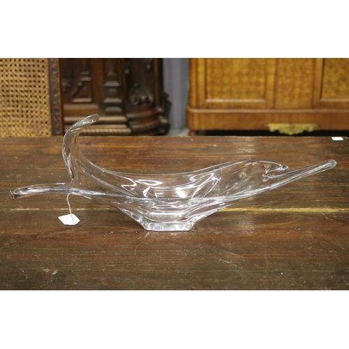 Vintage art glass splash bowl, approx