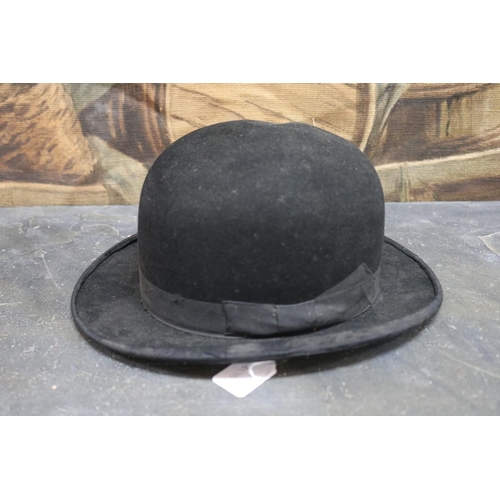 Antique French bowler hat, approx