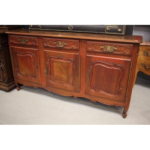 Vintage French Louis XV style oak