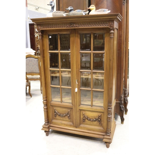 Antique French walnut two door 3ada8b