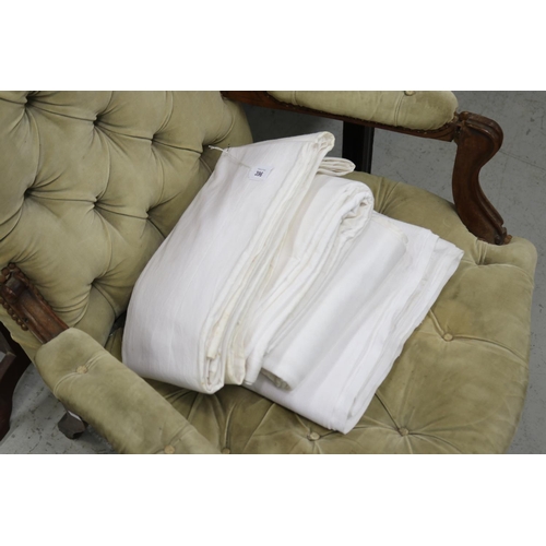 Assortment of antique French sheets,