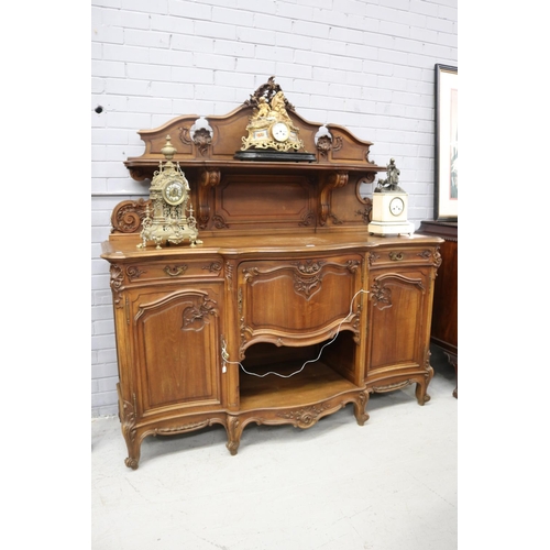 Antique French walnut and oak shaped 3adb1e