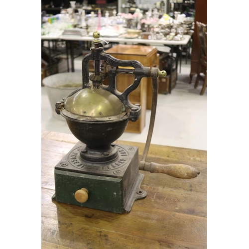 Large antique French Peugeot grinder,