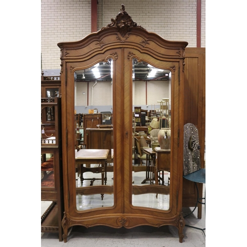 Antique French Louis XV style walnut